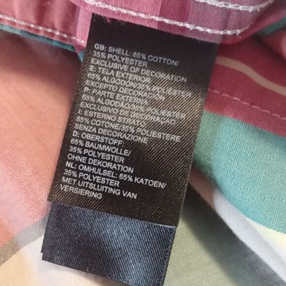 The North Face -Plaid Short Sleeve Button Up Medium - Picture 5 of 6